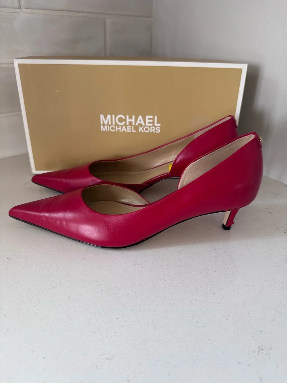 Michael Michael Kors Women's Elyse Pointed-Toe Pumps - Picture 1 of 7